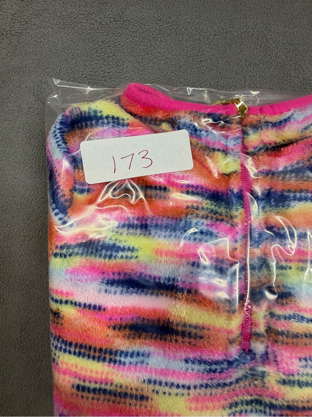 Juicy Couture Girls' Multicolor Fleece Quarter-Zip Pullover - Pink - Picture 9 of 9